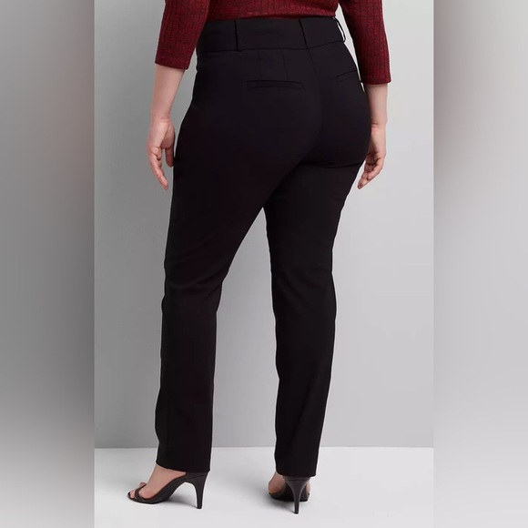 Lane Bryant Tighter Tummy High-Rise Straight 4-Season Pant Black NWT Sz 28 - Picture 4 of 9